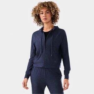 Tavi SoftTec Zip Hoodie Navy Space Dye / XS NEW with tags NWT